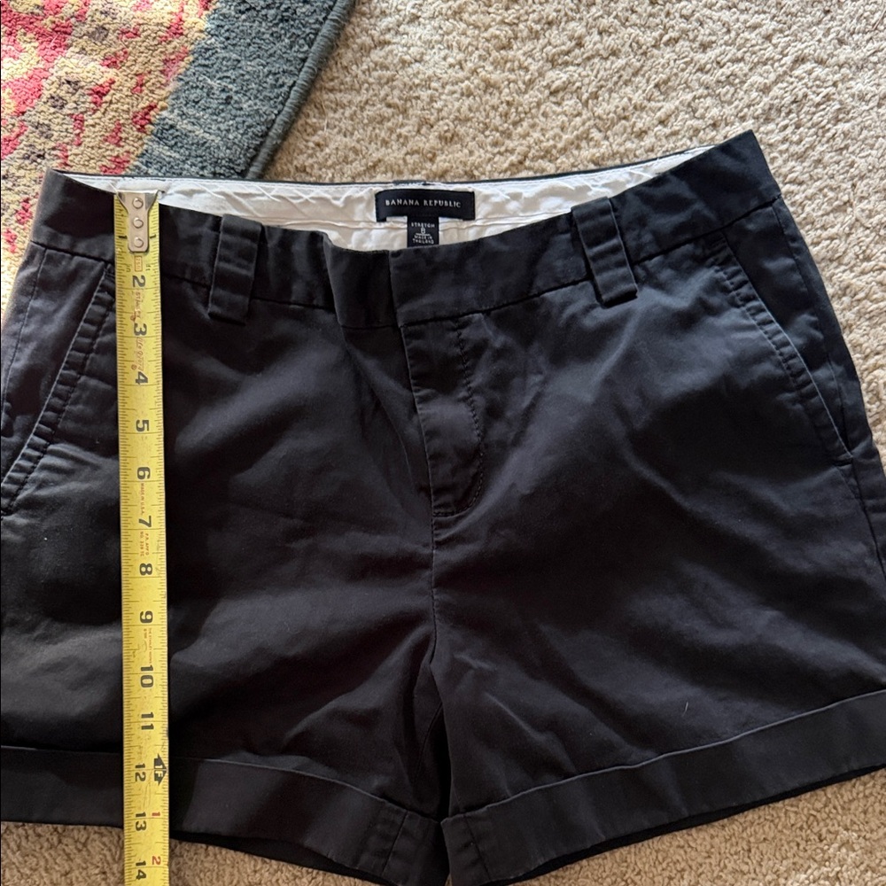 Banana Republic Black Women's Chino Bermuda Shorts